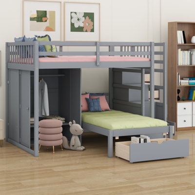 Bunk Bed With Wardrobe, Drawers