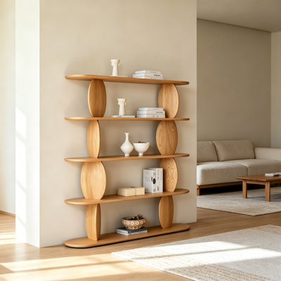 Pine Solid Wood Multi Layer Bookshelf