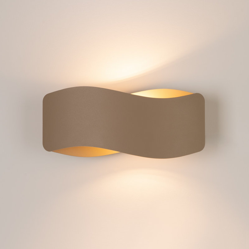 Wall lamp TILA 30 white, 30x11x13 cm, Taupe, 1 Light