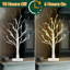 Birch Tree With Led Lights,Christmas Tree Decorations Indoor With Timer, Lighted Mini Small Artificial Lamp Prelit Twig Tree Battery Operated For Table Centerpiece Home Party Decor