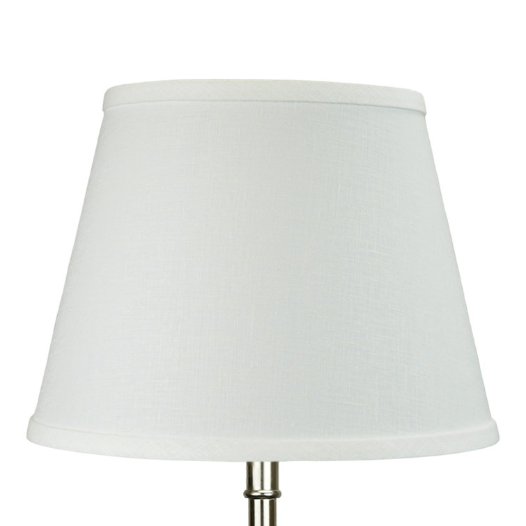 8.75" H x 12" W Empire Lamp Shade - (Spider Attachment) in Designer Linen