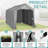 8 Ft. W X 12 Ft. D Metal And PE Cloth Storage Shed (96 Sq. Ft.)