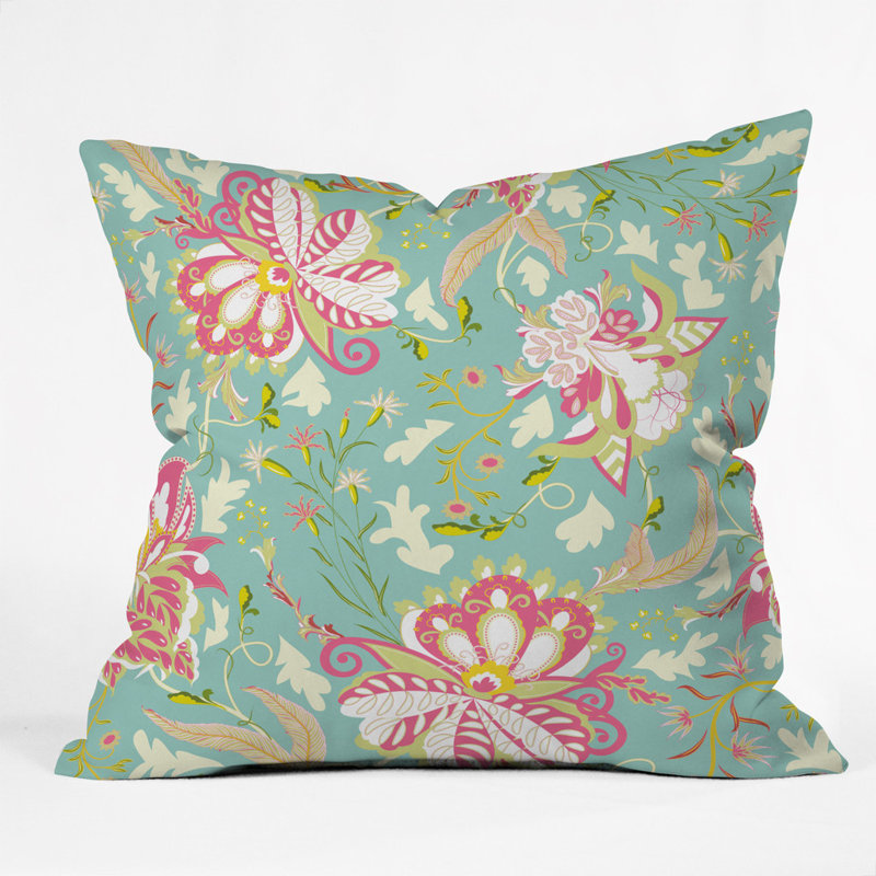 Oh Happiest Day Polyester Throw Pillow, 16" x 16"