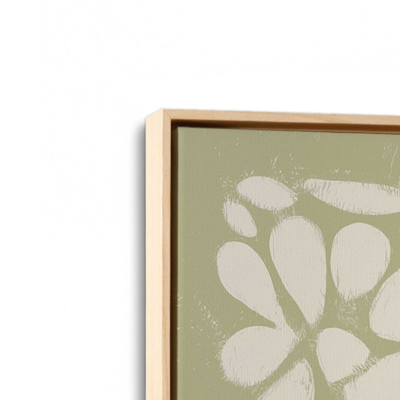 Ensemble de 2 impressions «Whimsy in Bloom», 48 po x 32 po, Cadre flottant en érable américain