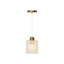 1 - Light Natural Dome Pendant