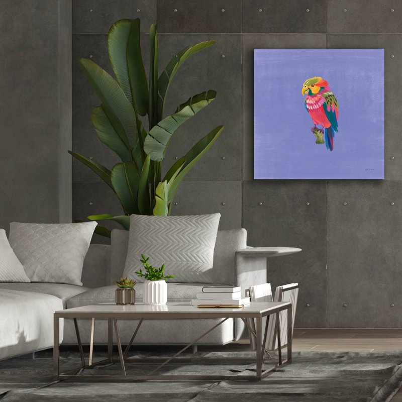 "Epic Graffiti" Birds Of Paradise 2 "par Yvette St. Amant, art mural sur toile, H 37 po x l 37 po x P 1,5 po