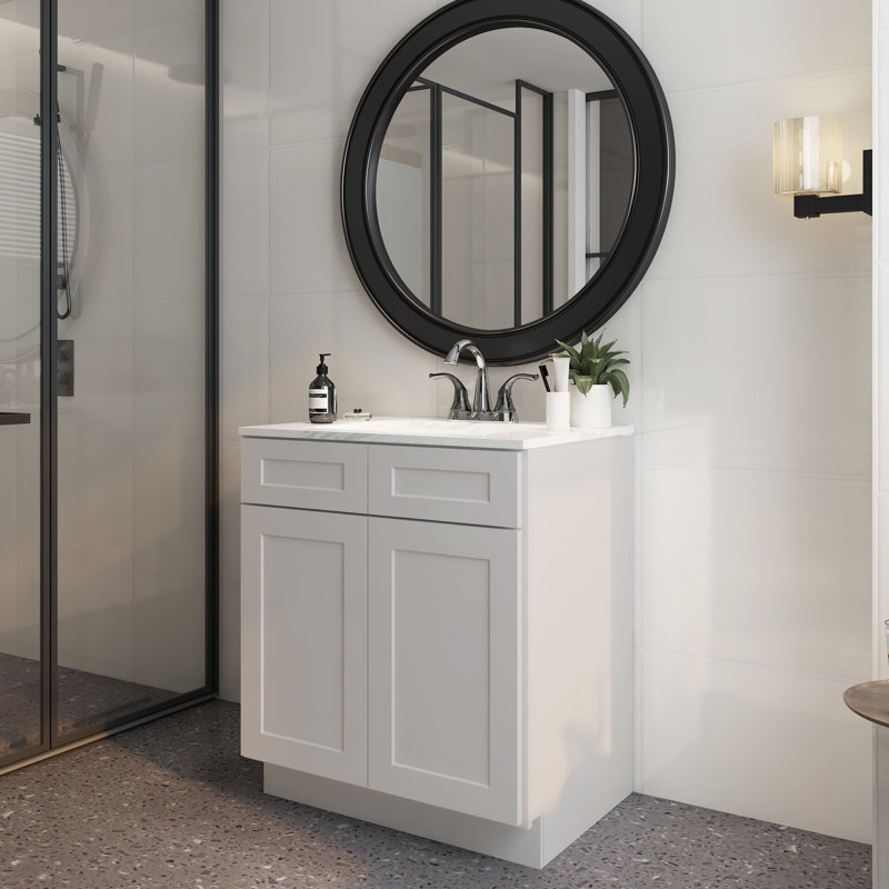 Armoire encastrée Shaker Dove de l 27 po x P 21 po x H 34,5 po Homeibro Cozy Design, Pigeon Shaker