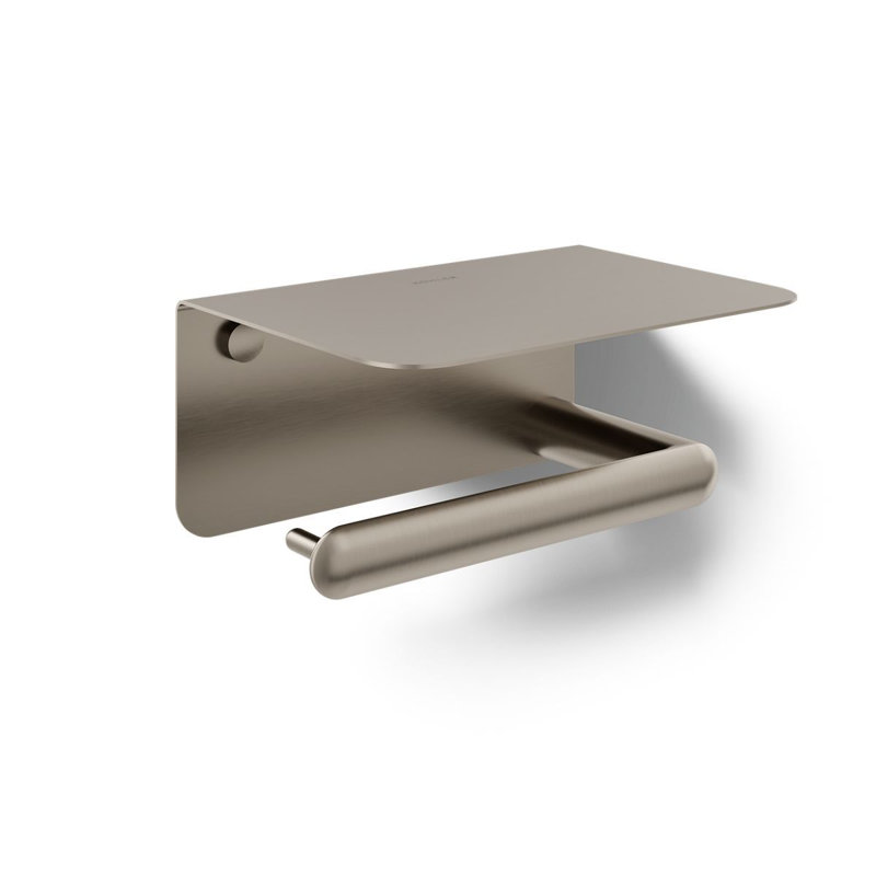 Porte-papier hygiénique horizontal Kumin, Brushed Nickel