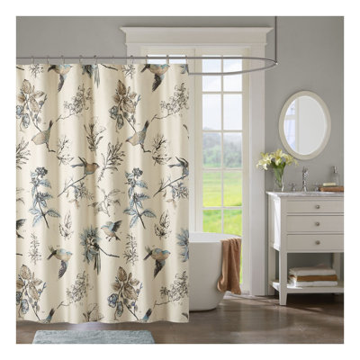 Printed Cotton Shower Curtain