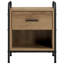 40 cm W Galvanised Steel Bedside Table-762829223