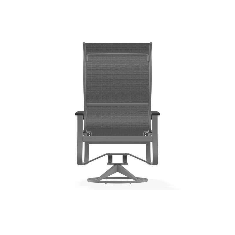 Belle Isle Outdoor Dining Chair, Titanium Sunbrella®, Graphite