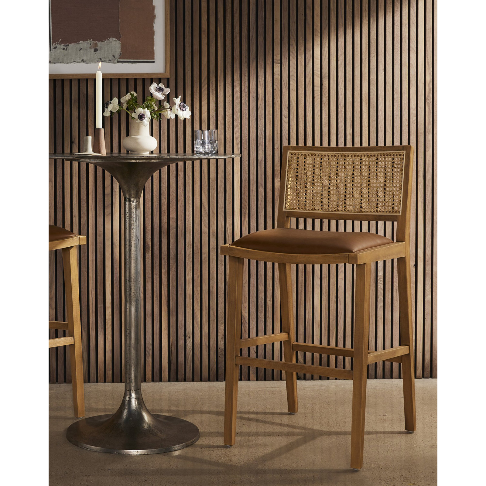 Miraz Bar and Counter Stool, Sierra Butterscotch/Faux Leather, Counter Stool (27" Seat Height)