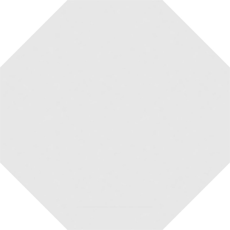 Fixation octogonale en surface: non fonctionnel, H 20 po x l 20 po