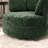 40.35"w Upholstered Cheniile Barrel Accent Swivel Chair-2079189365