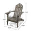 Chaise Adirondack pliable Hollywood en bois gris