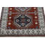 Tapis de style oriental rouge en laine noué à la main