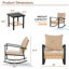 Chaise berçante avec coussins 3 pièces
