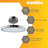 1 - Light LED Drum Pendant