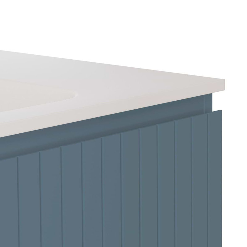 Prima Single Vanity, Denim Blue, 24"