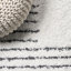 Tapis blanc / gris à rayures géométriques Collingsworth-1747569541