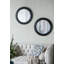 Miroir mural rond 23,5 "avec cadre en bois noir, miroir décoratif classique antique, pour salon, vestibule, salle de bain, bureau