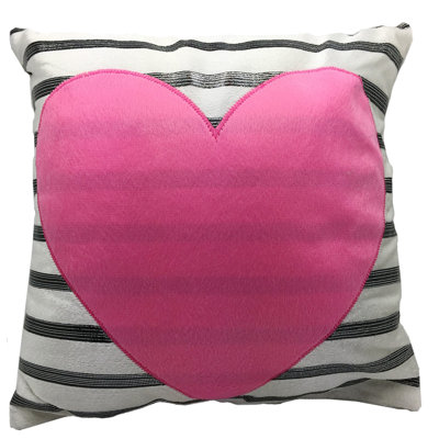 Mosos Striped Cotton Blend Reversible Throw Pillow