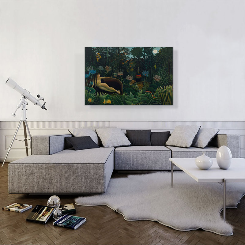 «The Dream 1910» par Henri Rousseau, reproduction d'art sur toile tendue, H 26 po x l 40 po x 1,5 po