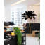5-Light 35" Wide Tree Branch Flamingos Ostrich Josephine Feather Floor Lamp-1969856875