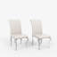 Chaise rembourrée en polyuréthane moderne avec dossier rayé-106838272