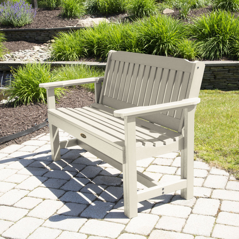 Lunz Outdoor Bench, Whitewash