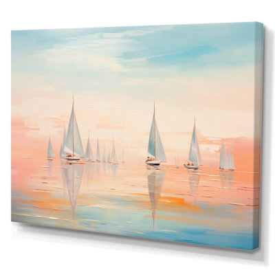 Boat Serene Sailings - Transportation Wall Art Living Room