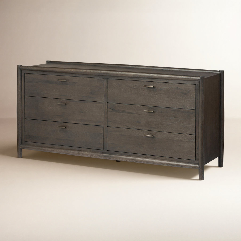 Cayenne 6 - Drawer Dresser, Smoked Black