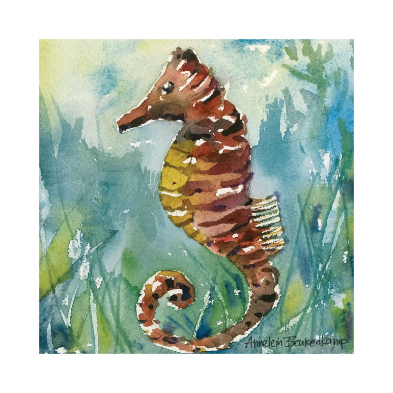 Stately 1 Piece Wrapped Canvas Painting, 45.72 cm H x 45.72 cm W x 1.91 cm D