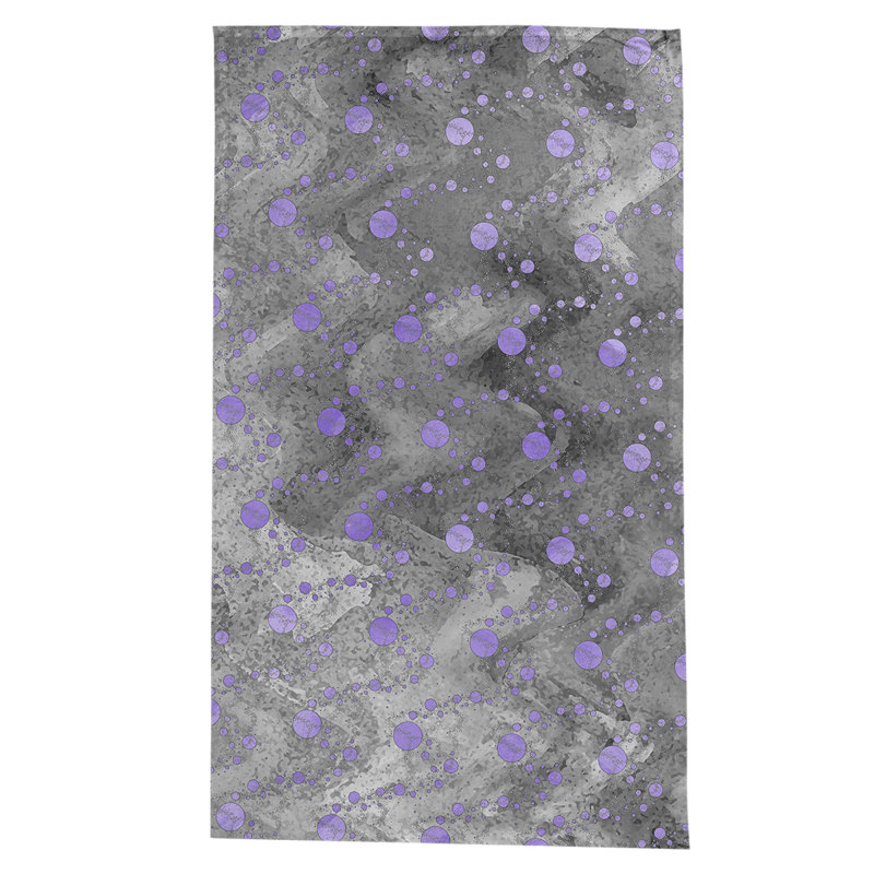 Nappe abstrait leffel, Gris / Noir
