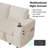 110" Modular Sectional Pull-Out Sofa With Side Table, Cupholders, Charging Ports-1401823584