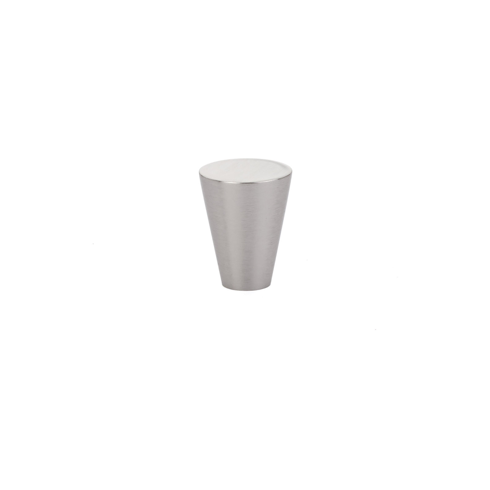 Conical Knob Knob, 0.5" H x 0.5" W x 1" D, Satin Nickel