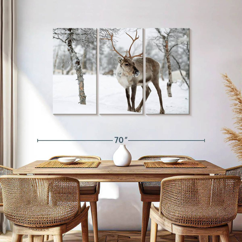 Brampt Lapland Reindeer, 36" H x 57" W
