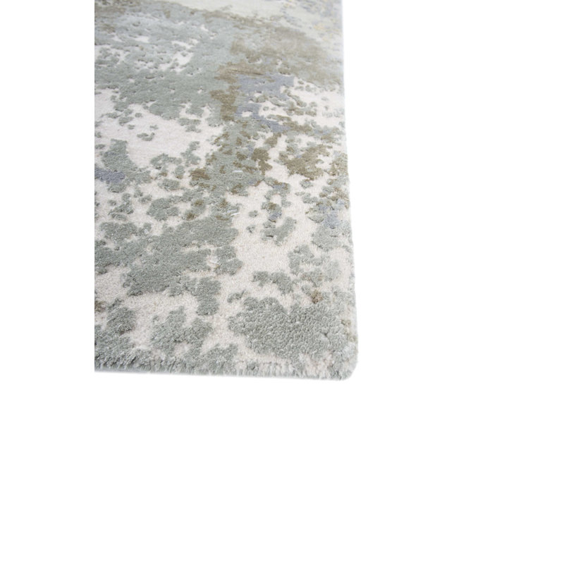 Contemporary One-of-a-Kind Rectangle 9'1" X 11'11" Hand Knotted Area Rug