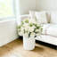 Topiaire de buis artificiel 24 po avec pivoines en soie - plante artificielle en pot, décoration de printemps-1508409008