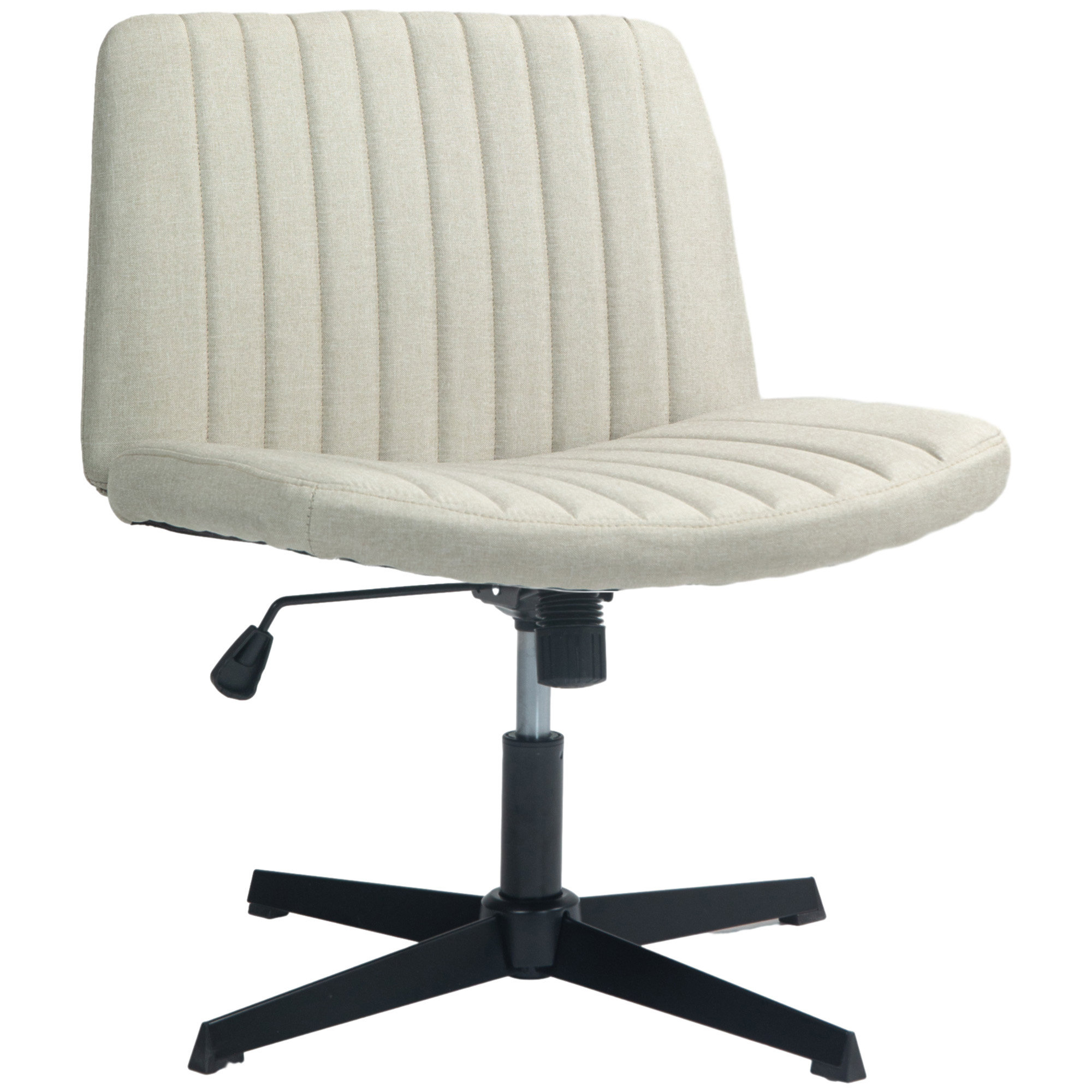 Latitude Run® Wide Office Chair, Armless Office Desk Chair, Computer