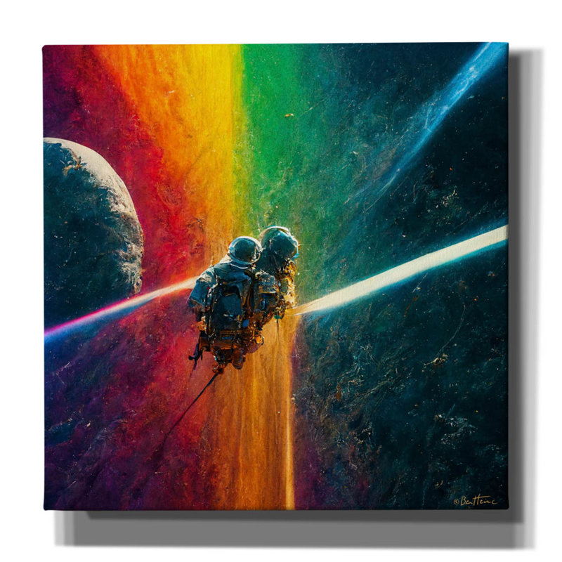 «Multi Rainbow» par Ben Heine, H 12 po x l 12 po x P 0,75 po