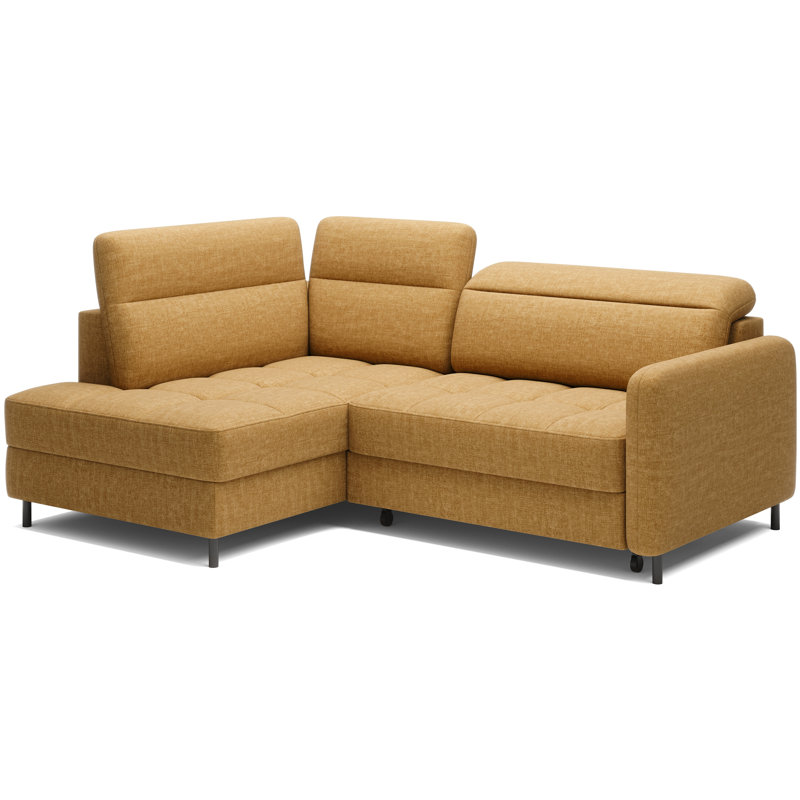 Bopha 3 Seater Sofa Bed,  Left Hand Facing, Yellow