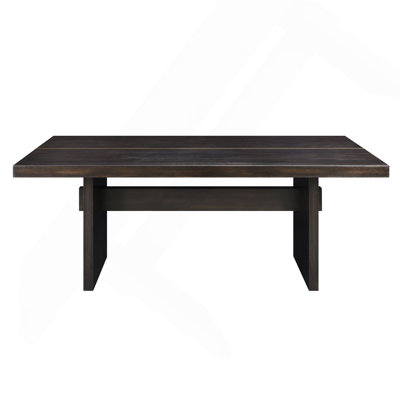 Rustic Gold & Espresso Finish Dining Table