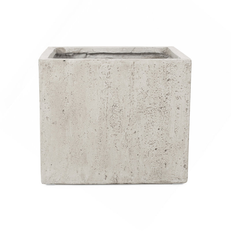 21.36In X 19.12In Lightweight Concrete Front Walkway Decor Planter - Magnesium Oxide Add A Chic Touch To Your 21.5" W 21.36" D 19.12" H Patio Transform Into
