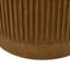 Table basse de rangement moderne, plateau relevable rond de 31 pouces, bois brun foncé