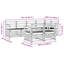 247cm Wide Patio Sectional Set
