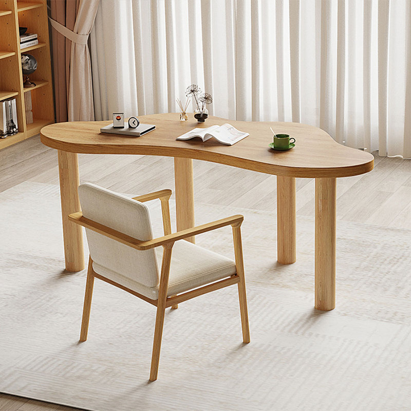 Bureau en bois massif brun Freeform, H 29,53 po x l 62,99 po x P 27,56 po