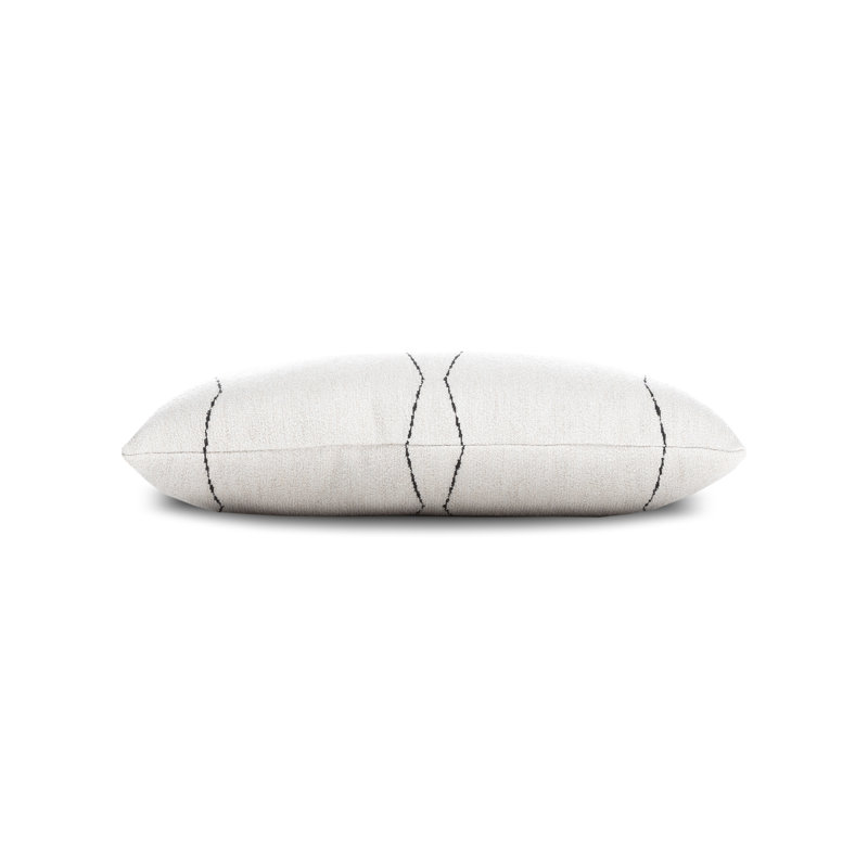 Elevated Sunbrella® Lumbar Rectangular Indoor/Outdoor Pillow Cover & Insert by Elaine Smith, Ebony