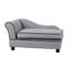 Méridienne rembourrée en lin avec rangement caché - L 30 po x l 18 po x H 16 po