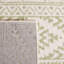 Tapis ivoire / sauge en polypropylène tissé à la machine Lorenco-691249472